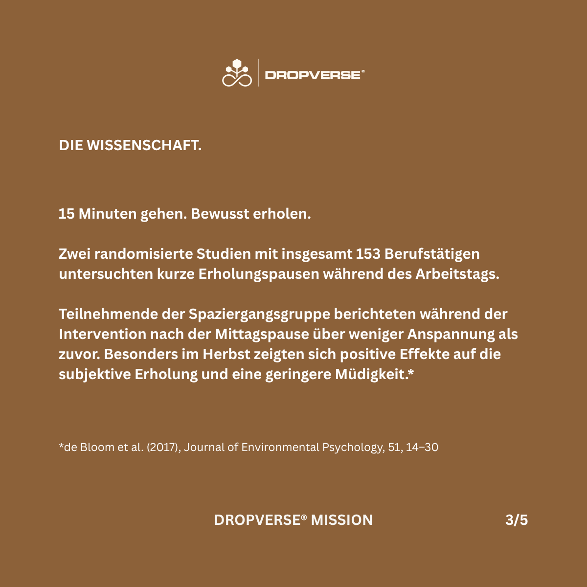 DROPVERSE® MISSION Level 1, Mission 06 "Walk", Seite 3 - Die Wissenschaft