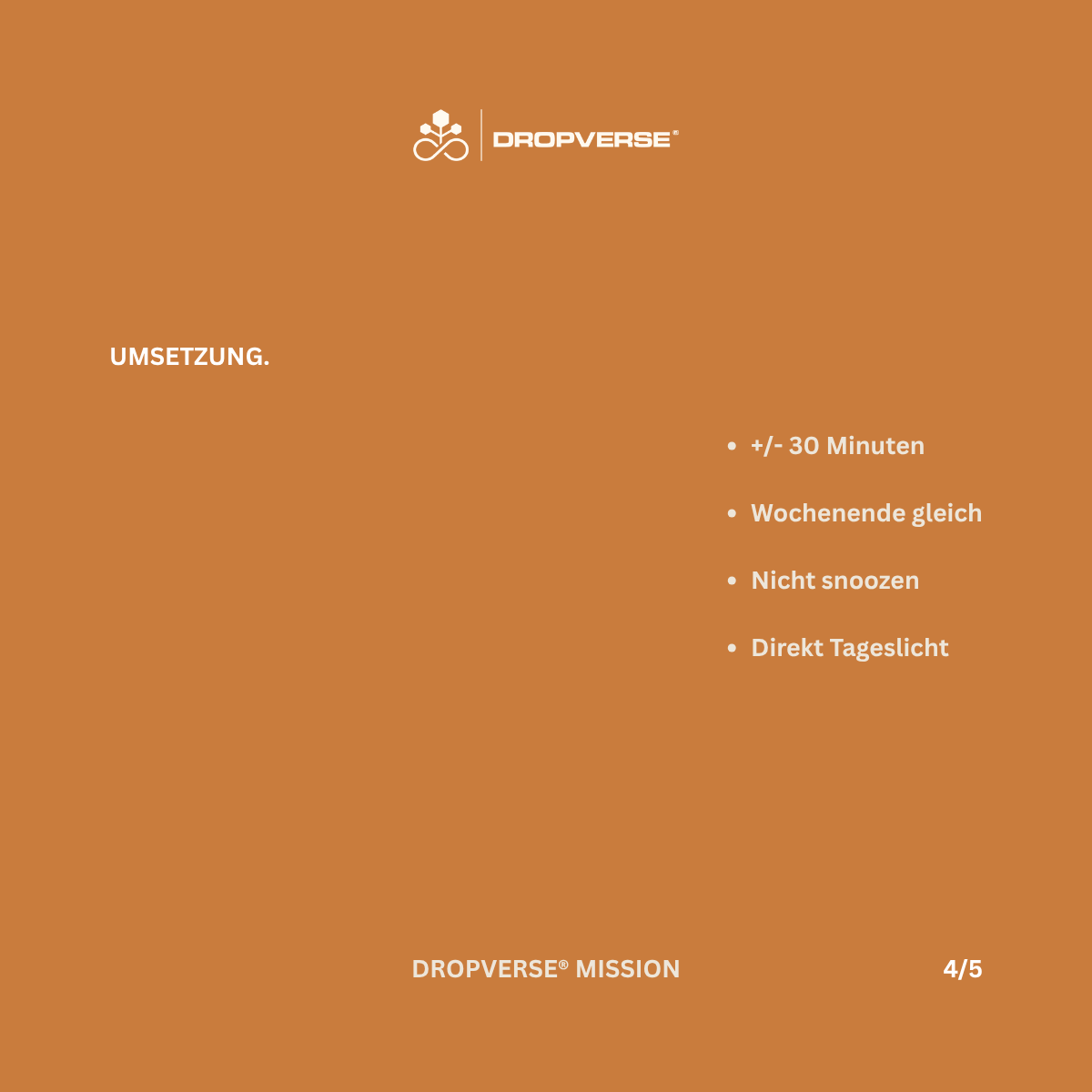 DROPVERSE® MISSION Level 1, Mission 01 "Wake", Seite 4 "Umsetzung"