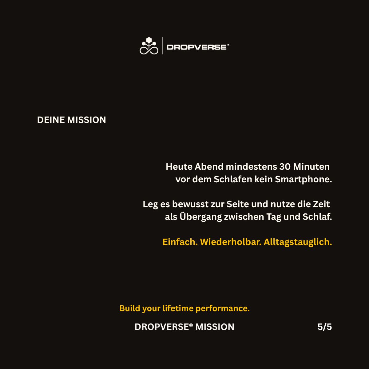 DROPVERSE® MISSION Level 1, Mission 04 "Disconnect", Seite 5, Deine Mission