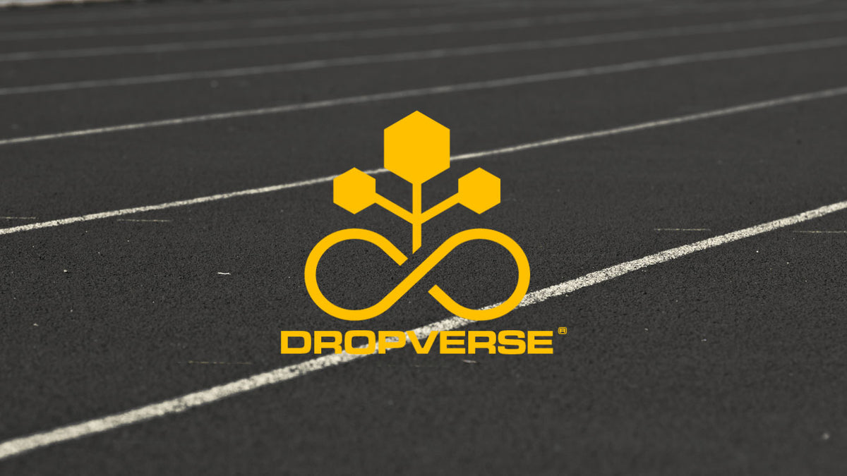 Laufbahn mit gelbem DROPVERSE® Logo