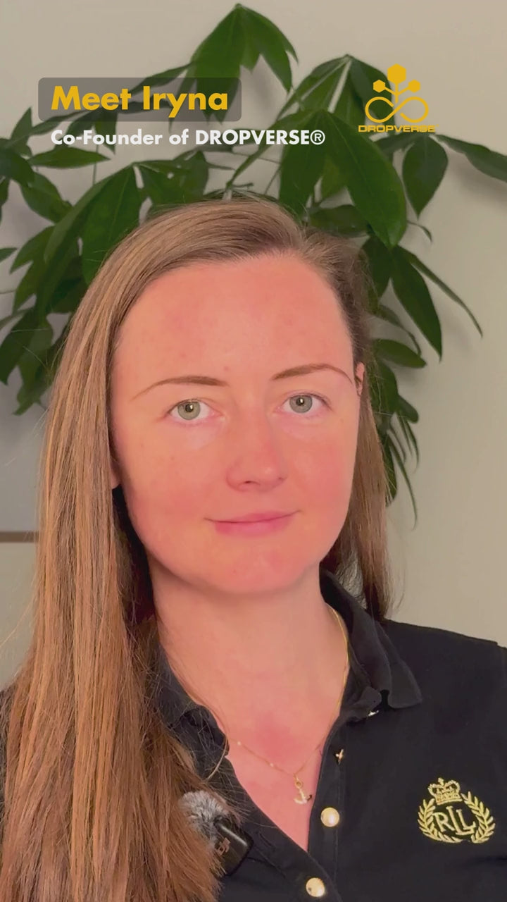 Meet Iryna Video. Iryna erklärt was wir bei DROPVERSE anbieten.